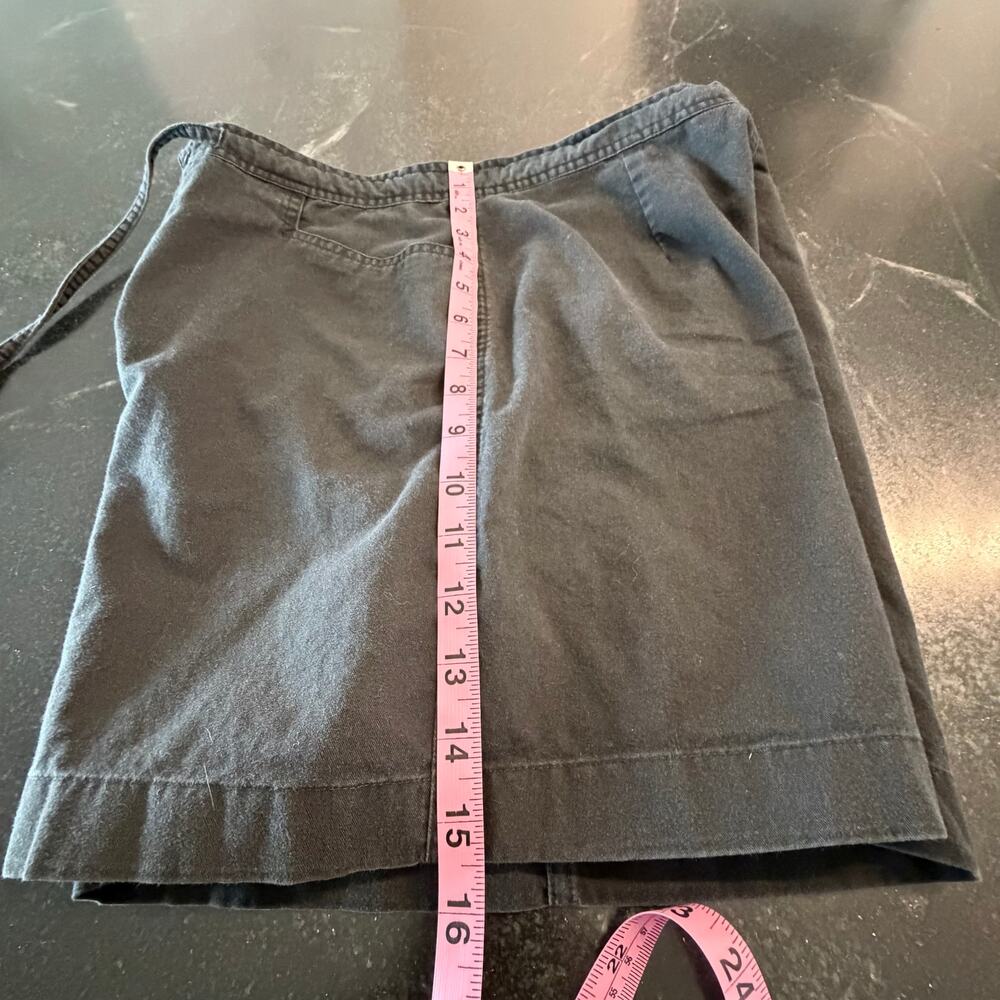 Crossroads Black Cotton Drawstring Shorts Size 8 Casual Summer - Picture 5 of 8
